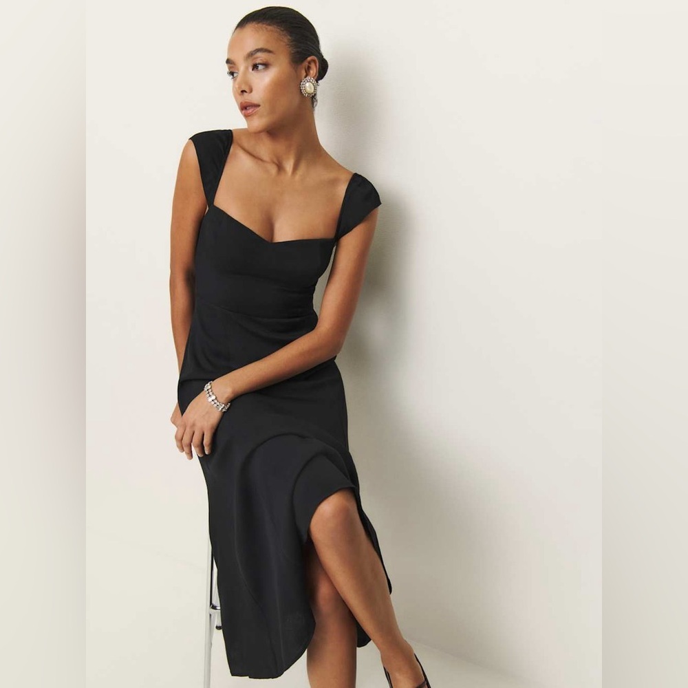 NWT Reformation ‘Bryson’ Dress. 2P- black - Picture 2 of 9